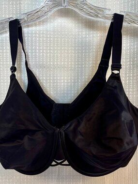 Vanity Fair Radiant Back Smoothing Underwire Bra Black 44DD